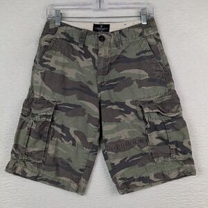 American Eagle Shorts Mens 26 Camo Cargo Longboard Ripstop Outdoor Utility